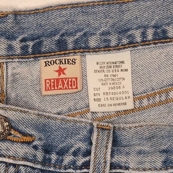 Vintage Rockies Cut Off Denim Shorts - Picture 4 of 7